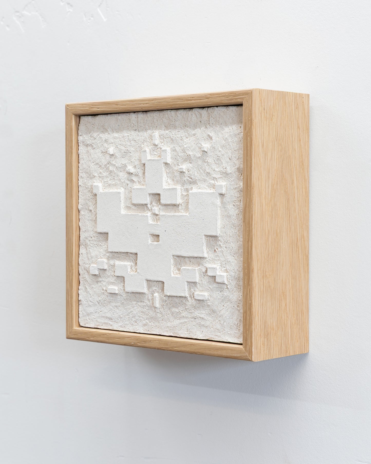 Survival 04 - Ceramic panel - 6 x 6 x 2 inches framed