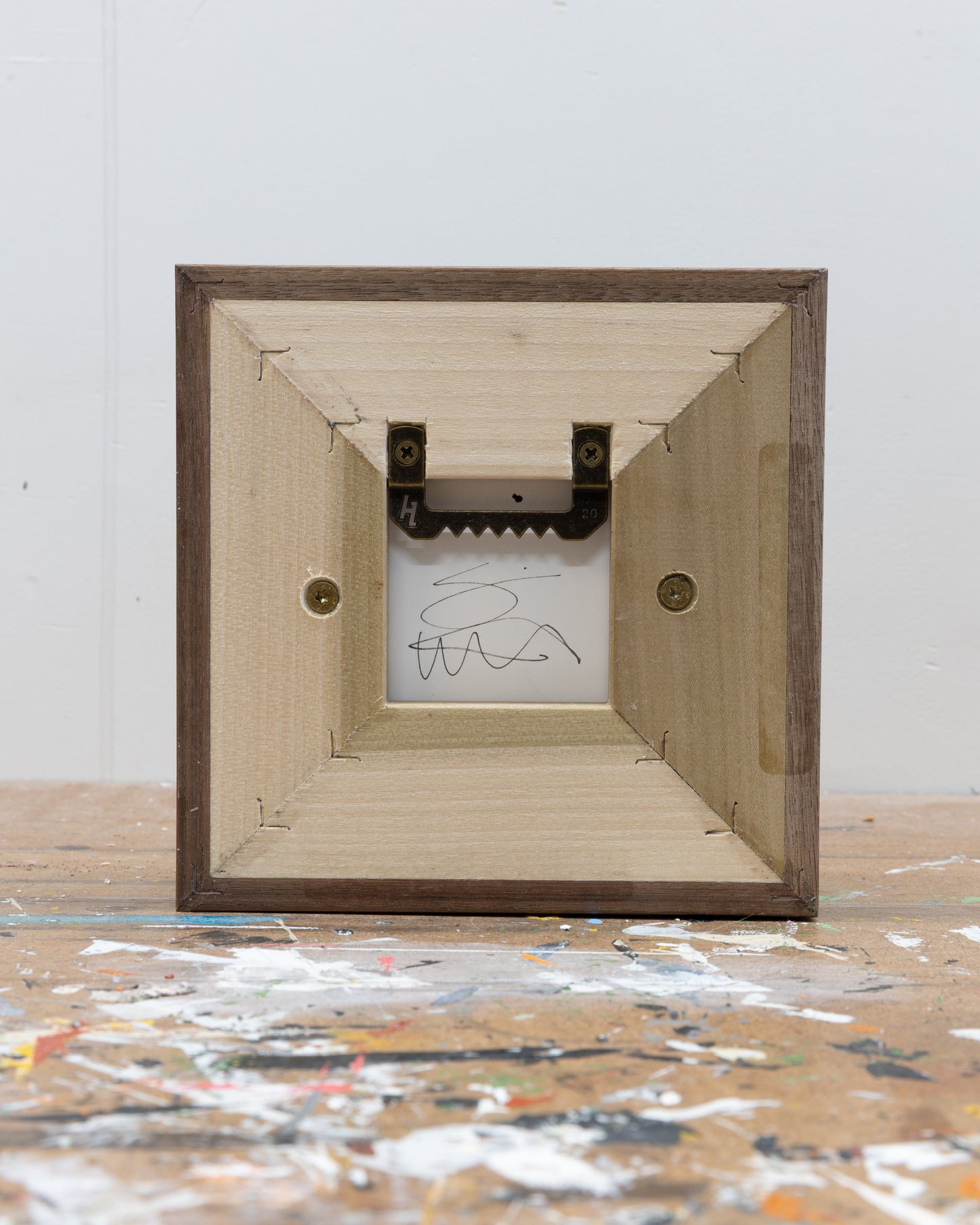 Survival 05 - Ceramic panel - 6 x 6 x 2 inches framed