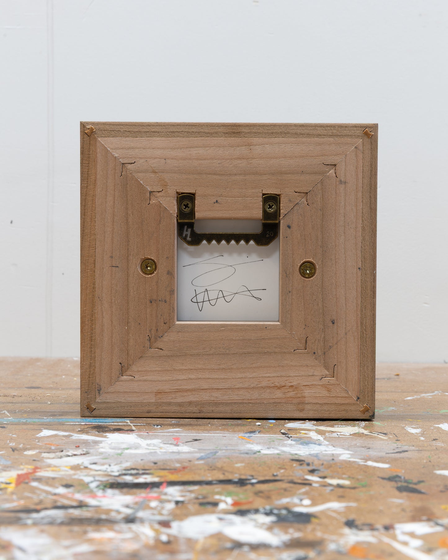 Survival 06 - Ceramic panel - 6 x 6 x 2 inches framed