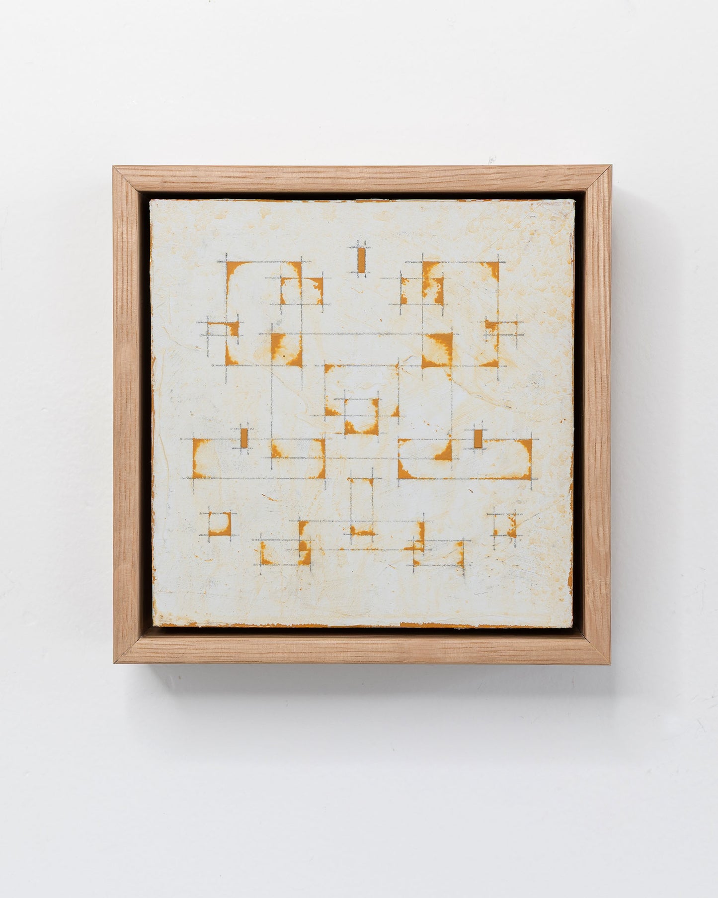 Moments 19 - Acrylic on Panel - 5 x 5 x 1.5 inches / 6 x 6 x 2 inches framed