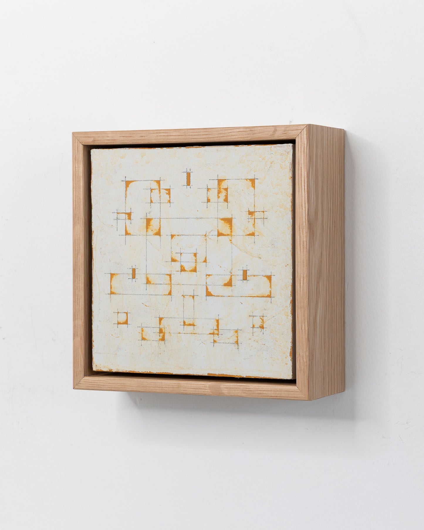 Moments 19 - Acrylic on Panel - 5 x 5 x 1.5 inches / 6 x 6 x 2 inches framed