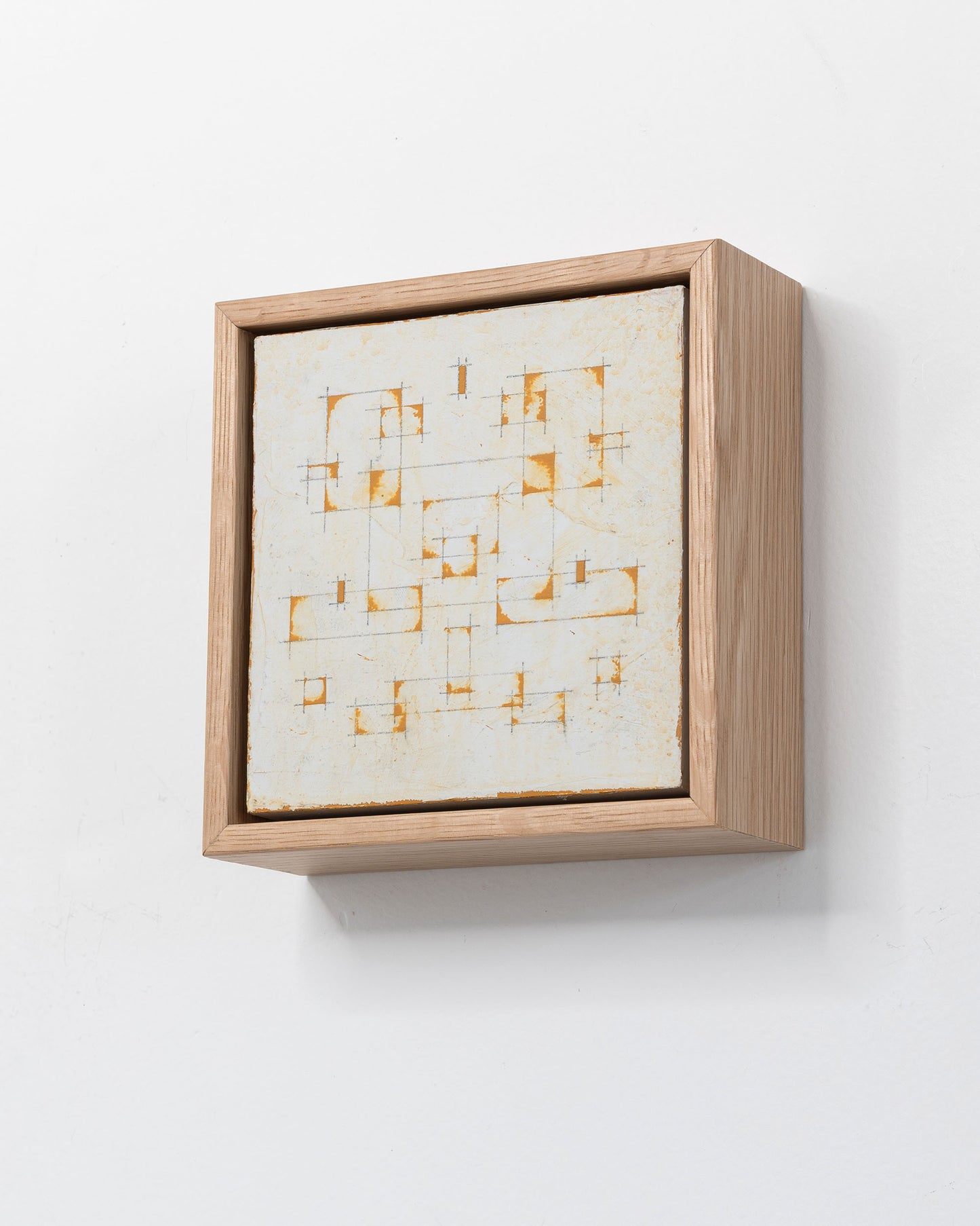 Moments 19 - Acrylic on Panel - 5 x 5 x 1.5 inches / 6 x 6 x 2 inches framed