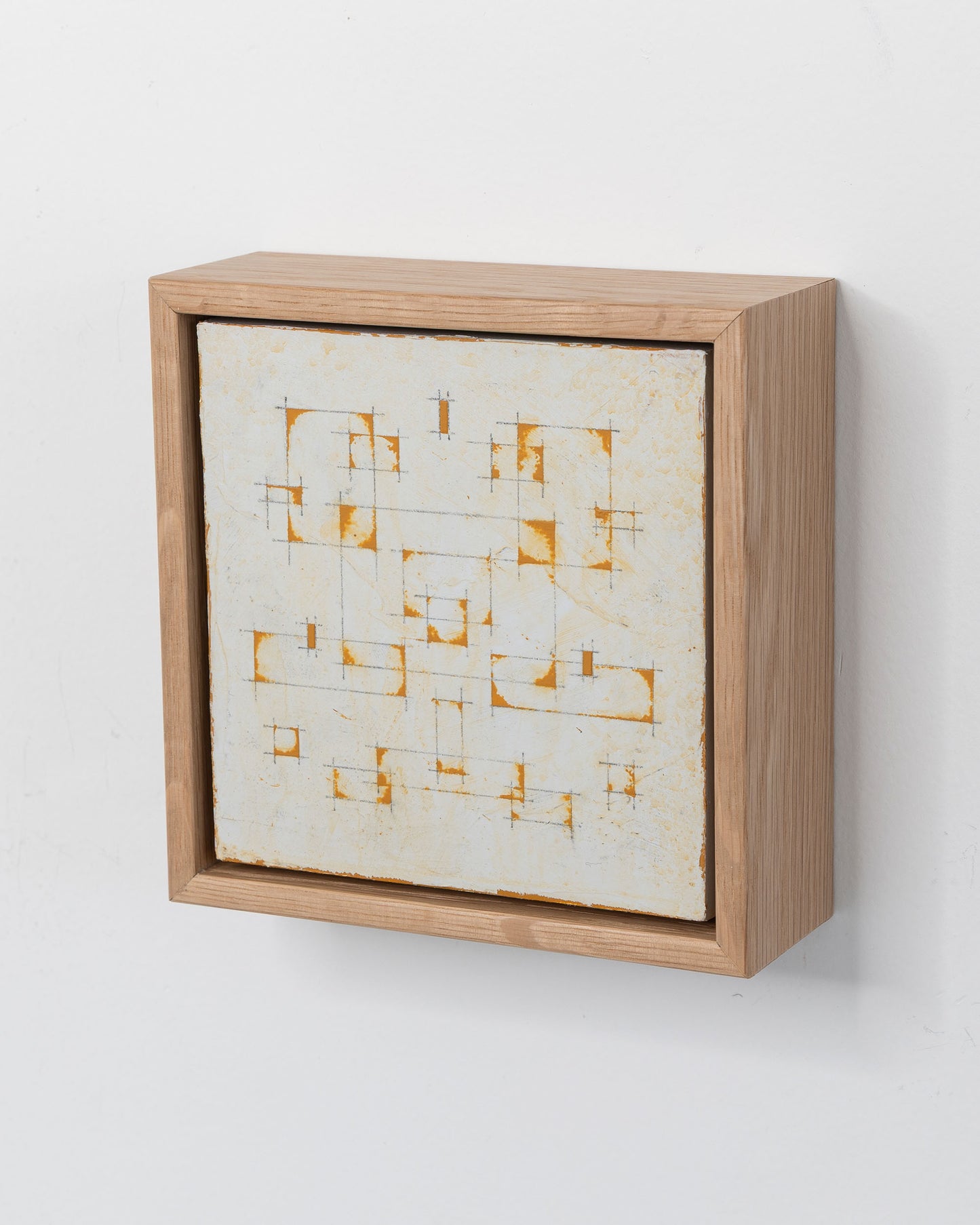 Moments 19 - Acrylic on Panel - 5 x 5 x 1.5 inches / 6 x 6 x 2 inches framed