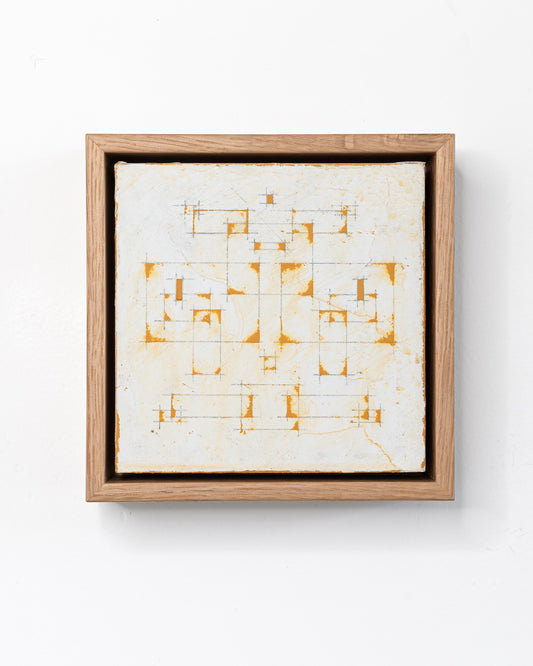 Moments 20 - Acrylic on Panel - 5 x 5 x 1.5 inches / 6 x 6 x 2 inches framed