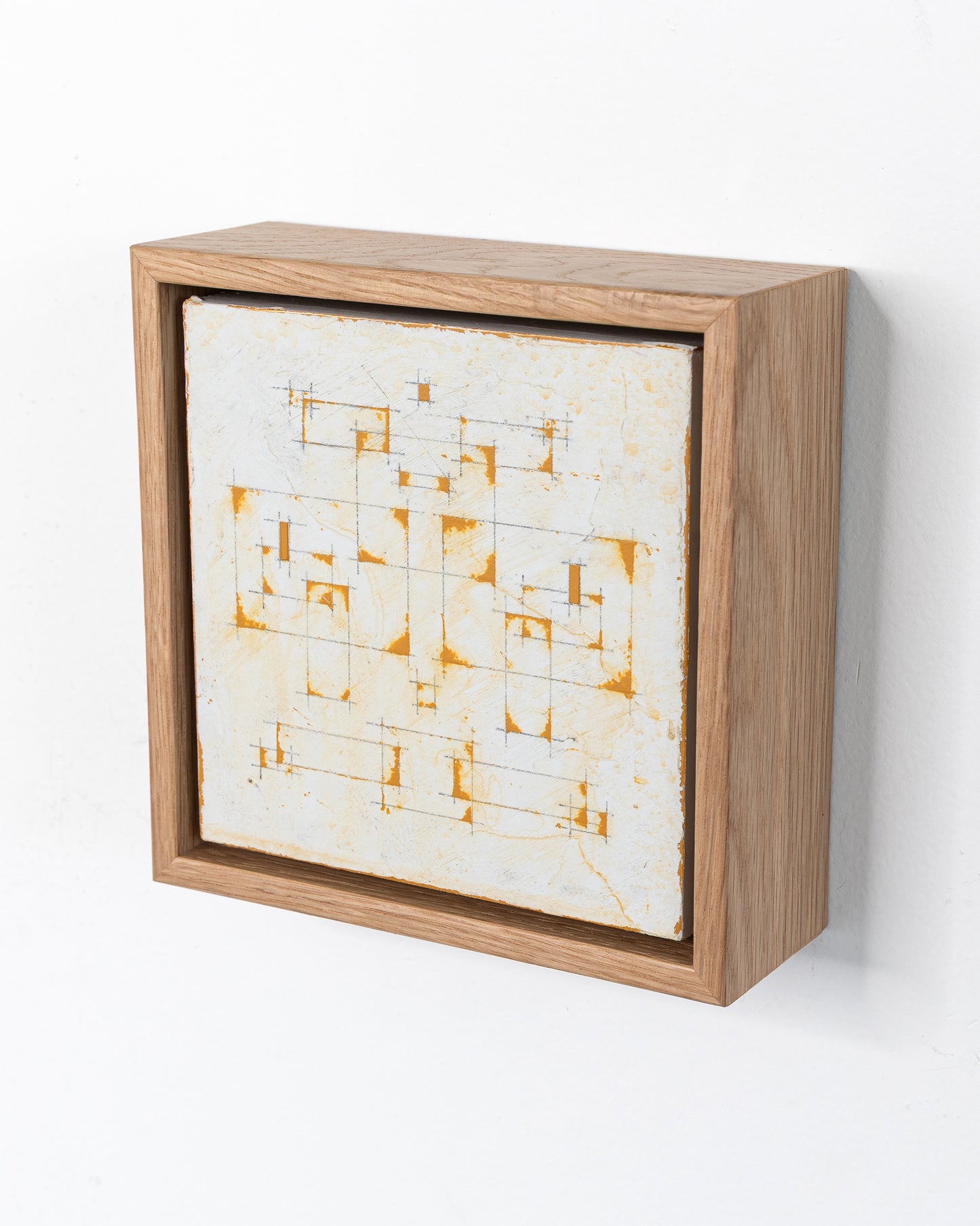 Moments 20 - Acrylic on Panel - 5 x 5 x 1.5 inches / 6 x 6 x 2 inches framed