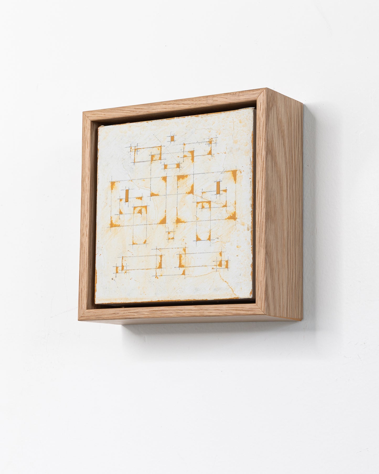 Moments 20 - Acrylic on Panel - 5 x 5 x 1.5 inches / 6 x 6 x 2 inches framed