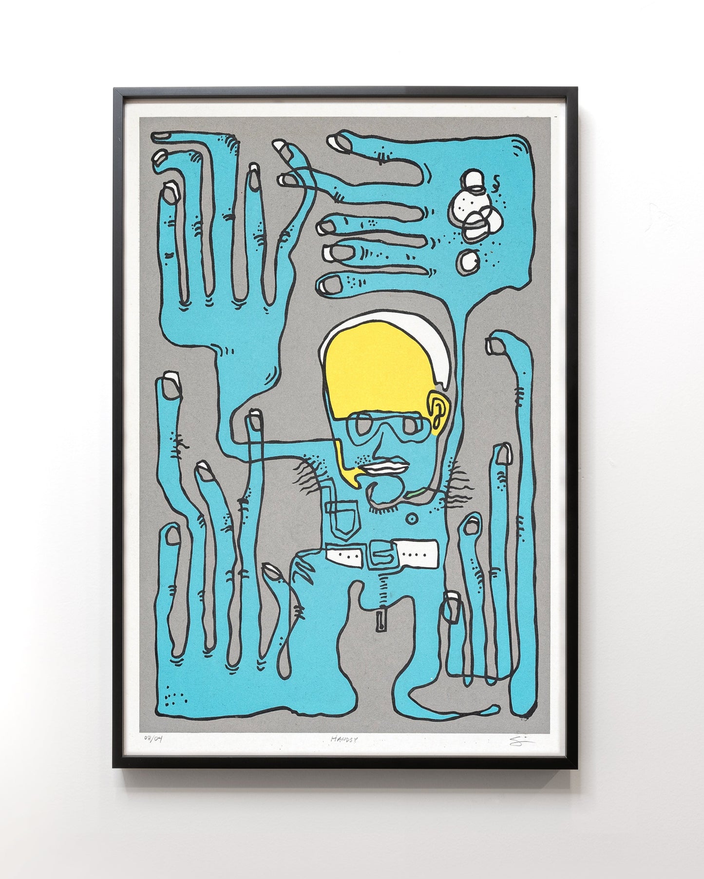 Handsy - Limited Edition of 4 Screenprints - 9 x 13 inches (image)